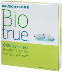 Скидка 300 руб при покупке одной упаковки контактных линз Biotrue ONEday 90 штук