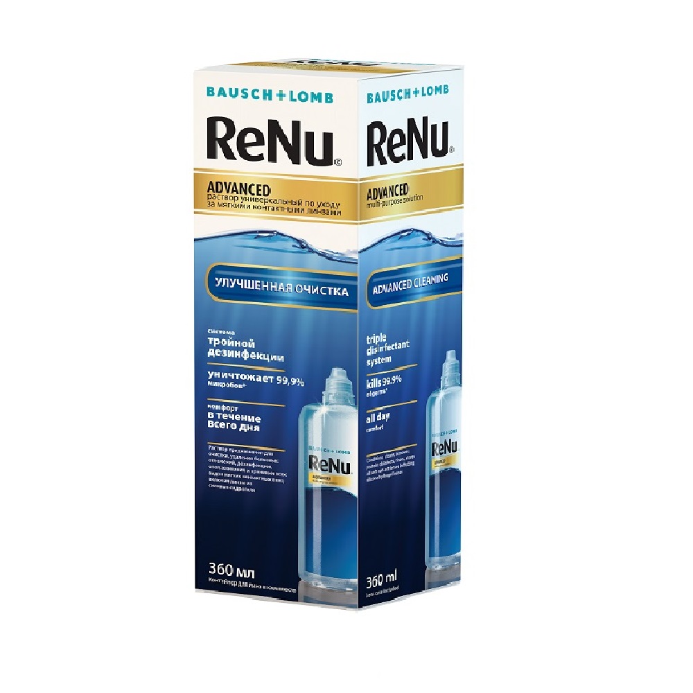 картинка Раствор для линз ReNu Advanced 360 мл от магазина 