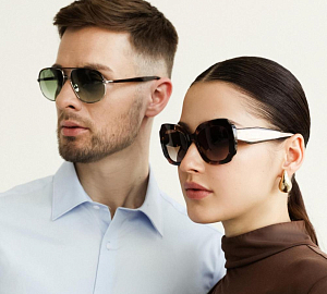 Дарим скидку 50% на вторые солнцезащитные очки в чеке!