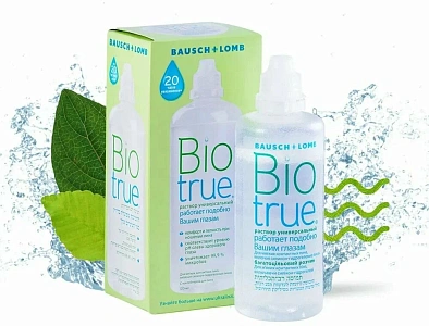 Раствор для линз BioTrue 120 мл